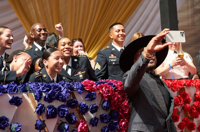 DJ D-Nice arrives on the red carpet of the 94th Oscars® at the Dolby Theatre at Ovation Hollywood in Los Angeles, CA