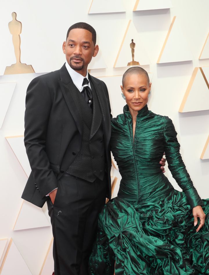 Will Smith and Jada Pinkett Smith attend the 94th Annual Academy Awards at Hollywood and Highland on March 27, 2022 in Hollywood, California