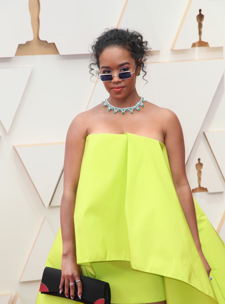 H.E.R. attends the 94th Annual Academy Awards at Hollywood and Highland on March 27, 2022 in Hollywood, California
