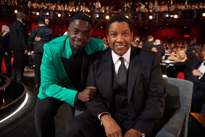 Daniel Kaluuya and Oscar® nominee Denzel Washington during the live ABC telecast of the 94th Oscars®