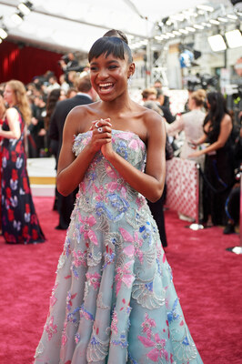 Saniyya Sidney arrives on the red carpet of the 94th Oscars®