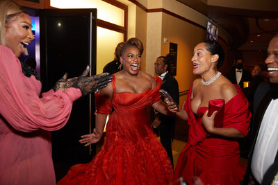 Serena Williams, Oscar® nominee Aunjanue Ellis and Tracee Ellis Ross arrive at the 94th Oscars®