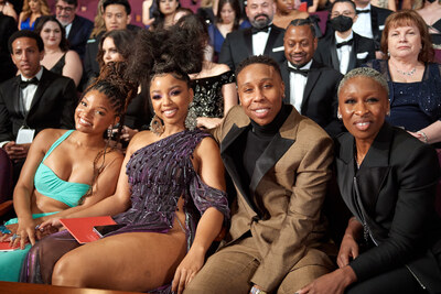 Halle Bailey, Chloe Baily, Lena Waithe and guest during the 94th Oscars®