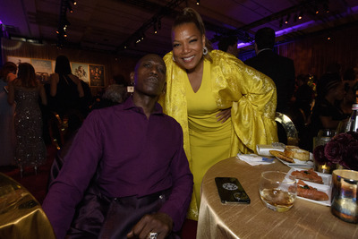 Wesley Snipes and Queen Latifah attend the Governors Ball following the live ABC telecast of the 94th Oscars®