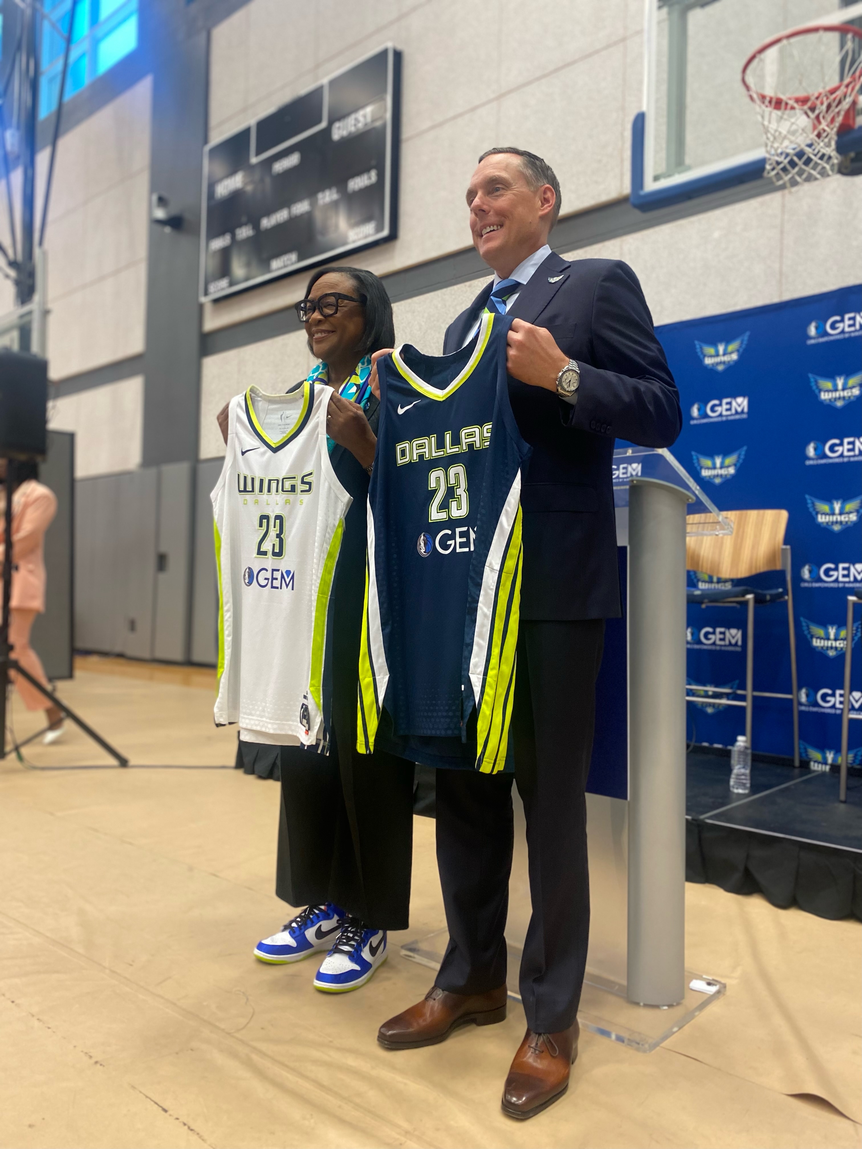 Dallas Wings and Dallas Mavericks G.E.M Jersey