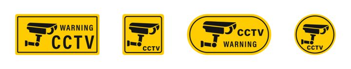 Security camera vector icons. CCTV vector icon set. CCTV icons.