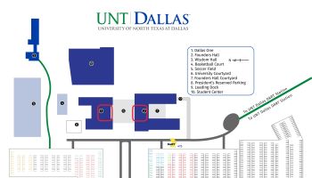 UNT Campus Map