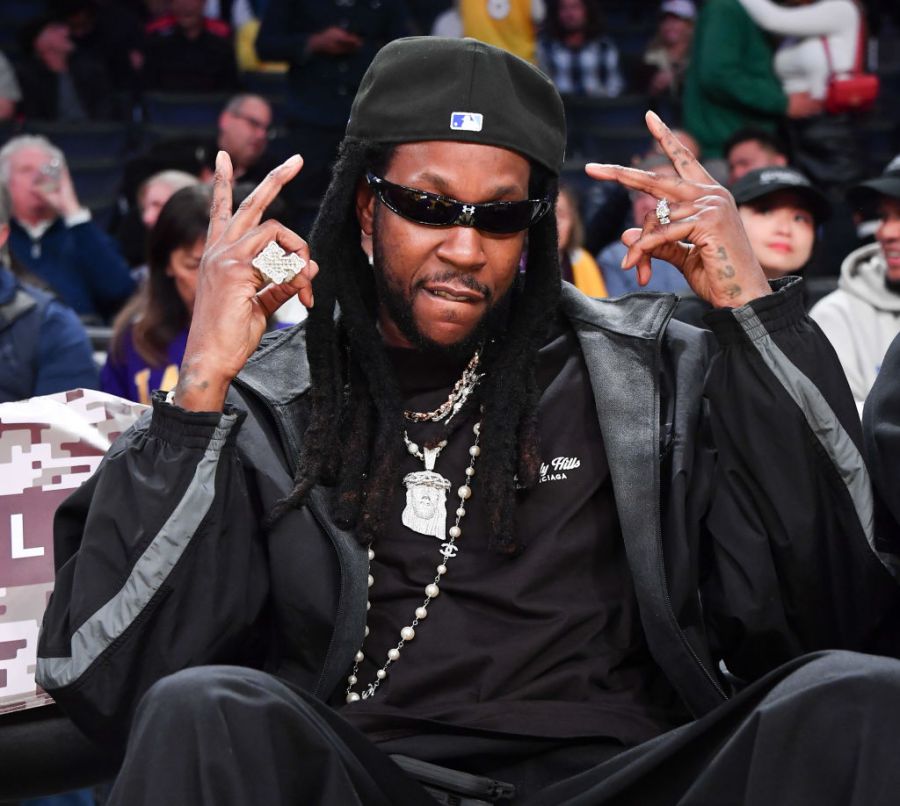 Celebrities At The Los Angeles Lakers Game