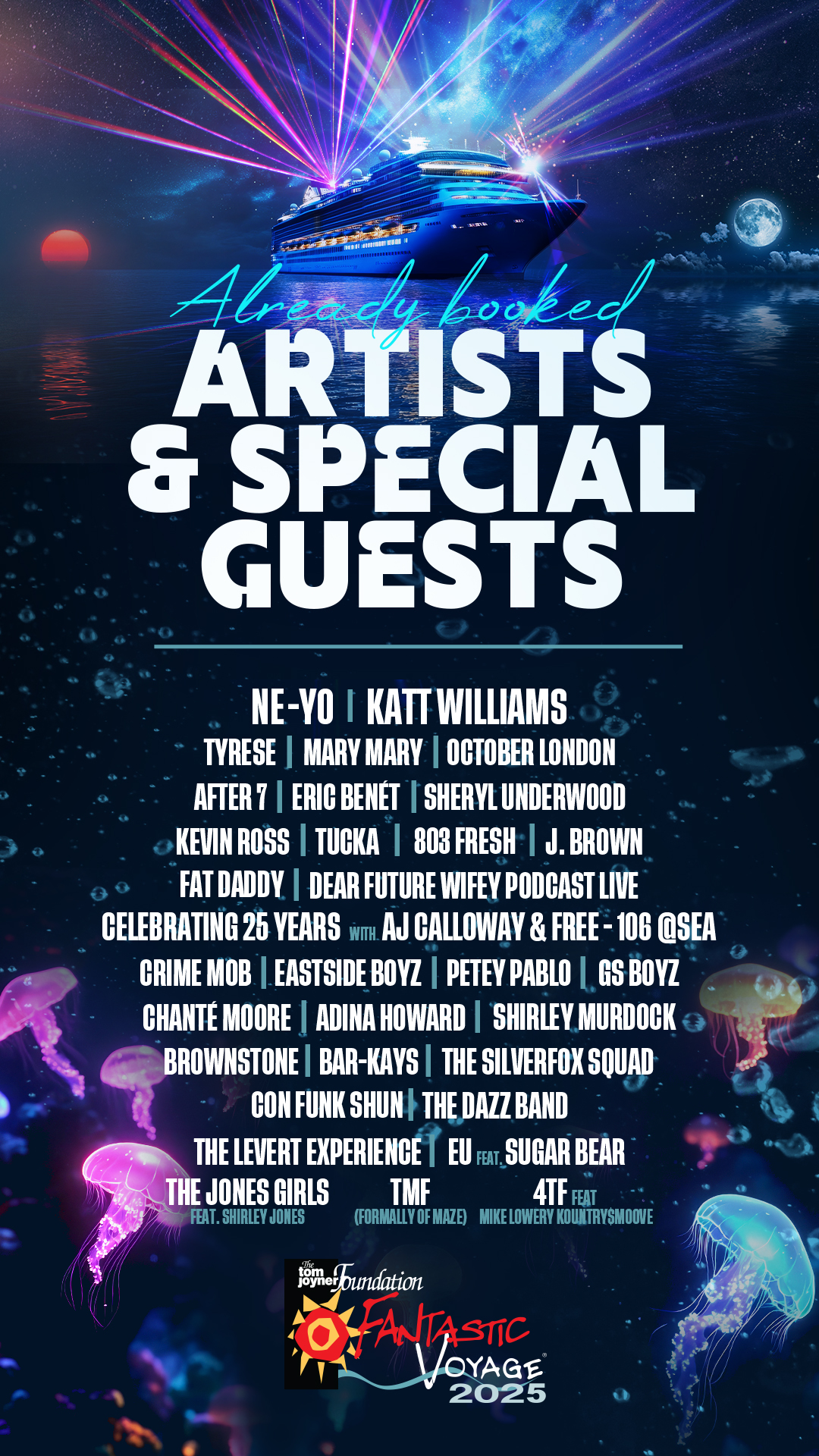 Tom Joyner Fantastic Voyage Festival Graphics (updated July 2025)