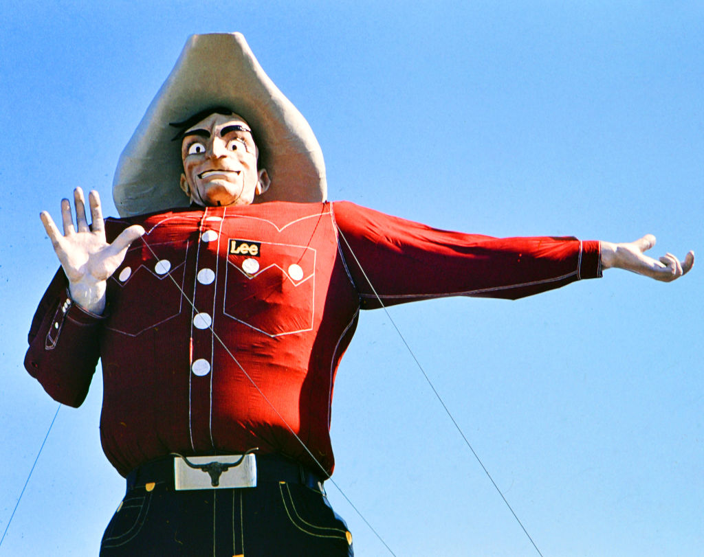 The original 'Big Tex' at the Texas State Fair circa 1954-1956