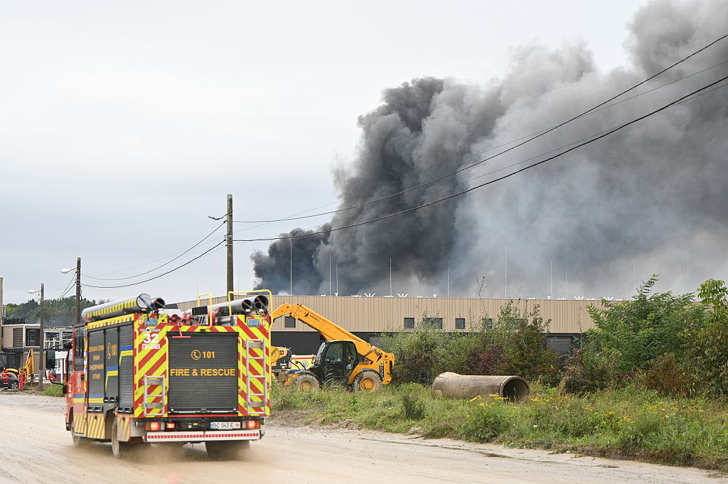 Russian attack causes fire at Lviv industrial park