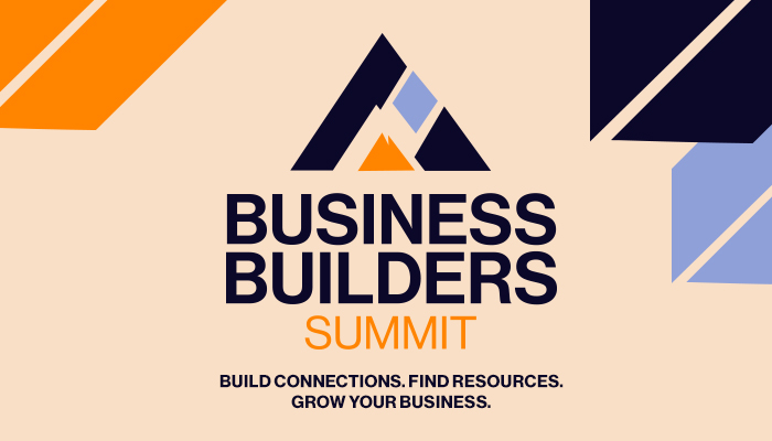 Business Builders Summit logo with text "BUILD CONNECTIONS. FIND RESOURCES. GROW YOUR BUSINESS.