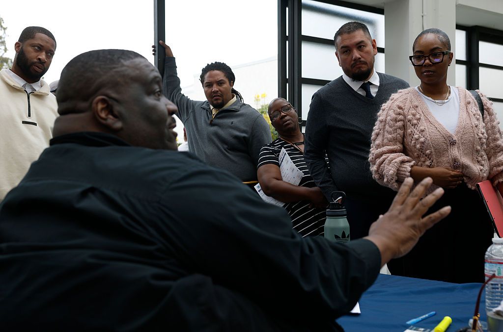 Thousands Look For Employment At Job Fair In Los Angeles